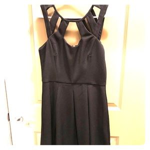 Betsey Johnson skater dress with cage strap detail